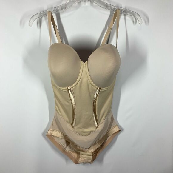 Flexees by Maidenform Easy Up Firm Control Bodybriefer Strapless Shapewear Conve - Picture 3 of 13